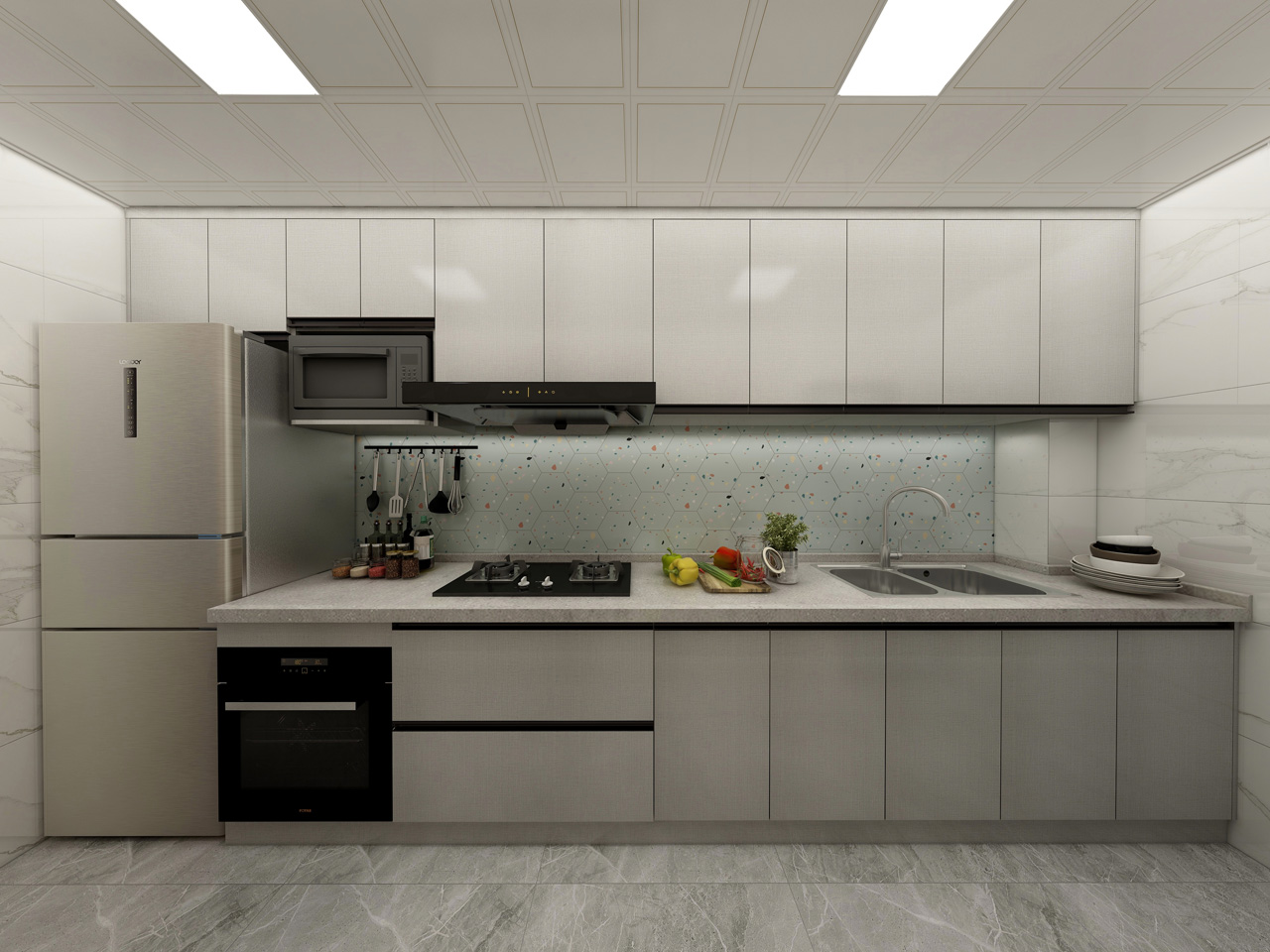 金沙检测线路js95生态板全屋定制-现代简约气概衣柜